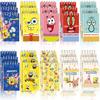 Cartoon Sponge-Bobs Party Favors Bracelet Keychain Stickers Goody Bags Fillers Carnival Prizes Kids Party Gift Birthday Supplies 5