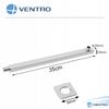 Chrome Wall-mounted Rain Shower Arm 35 Cm