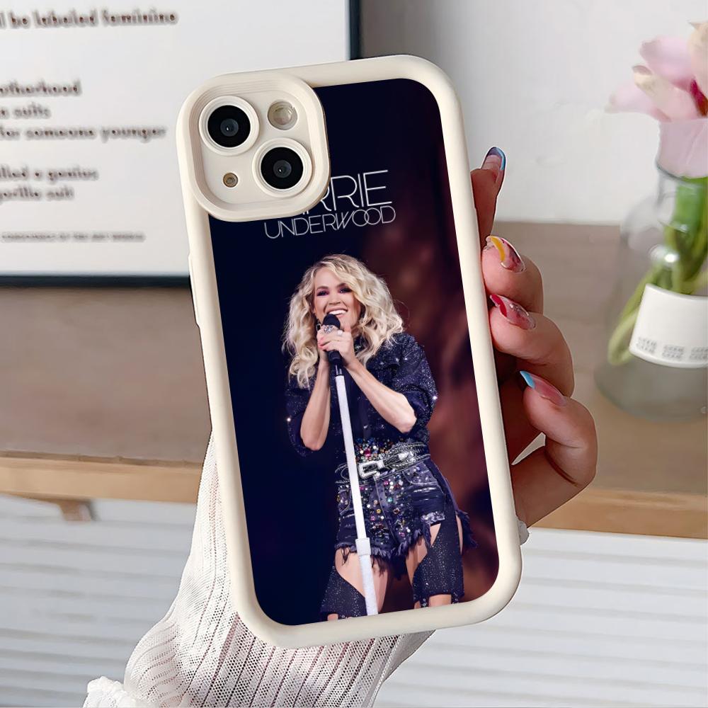 

Carrie Underwood Mobile Phone Case for iPhone 17 16 15 14 13 12 11 Air Pro Max Plus Thicken TPU Colorful Cover Cellphones Pretty iPhone 12