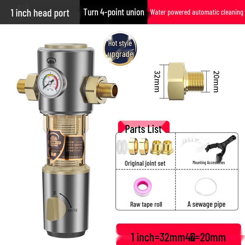 "Filtre à eau pour toute la maison 40 microns pré-lavage"