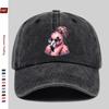 pc Spectacled Flamingo Printed Baseball Cap Travel Leisure Decorative Design Sun Hat Comfortable And Lightweight Adjustable