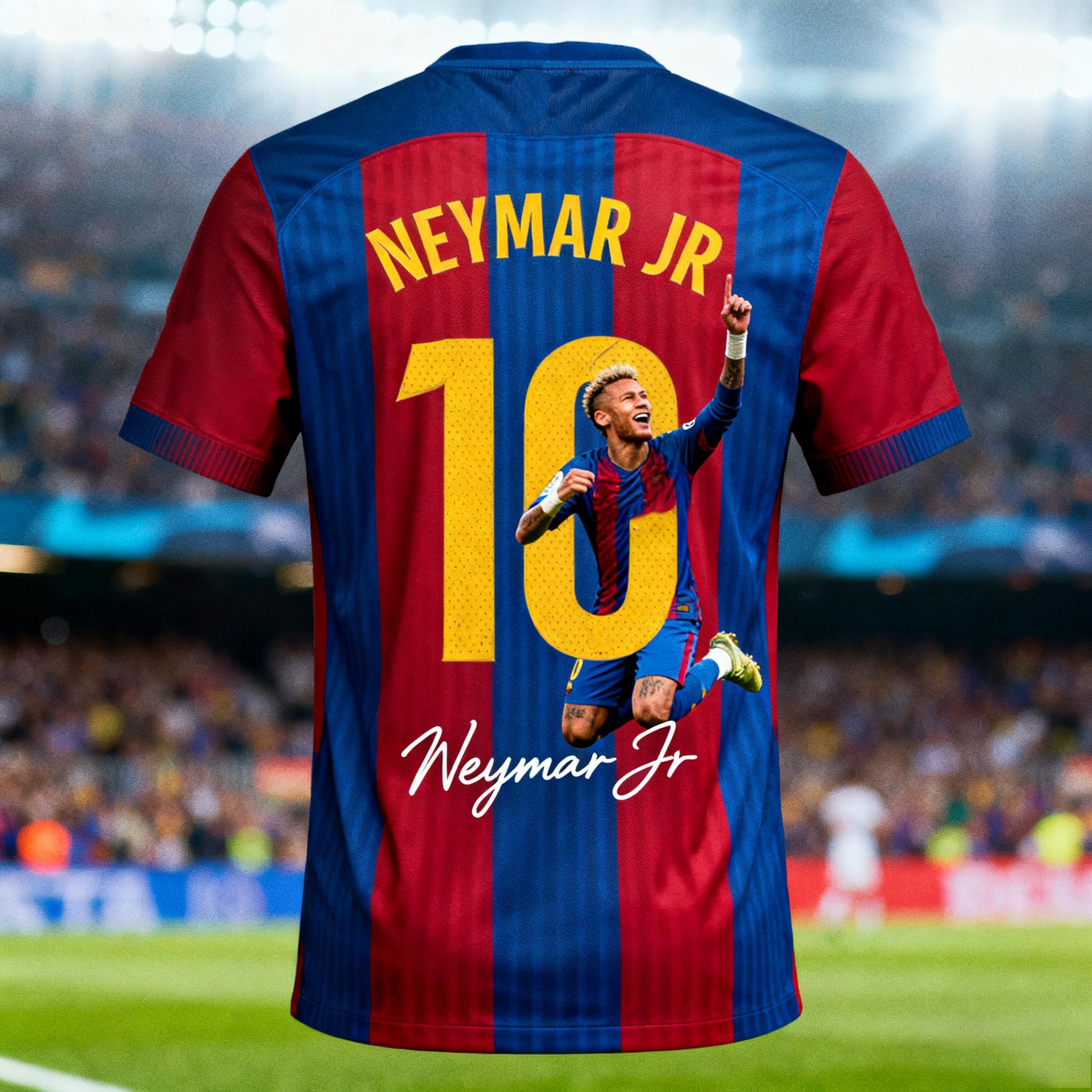 

Трендовая футбольная майка Neymar Special Edition с коротким рукавом для мужчин, женщин и детей, для тренировок на открытом воздухе, быстросохнущая, дышащая спортивная одежда S