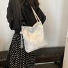 Women's Bag Underarm Bag Premium Underarm Bag 2025 New Embroidery Bucket Bag Fashion Shoulder Bag