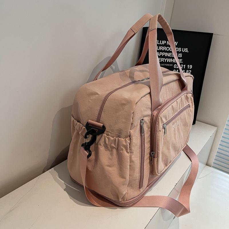 Dry And Wet Separate Gym Bag Large Capacity Travel Bag With Separate Shoe Bin Sports Bag Women's Portable Crossbody Bag