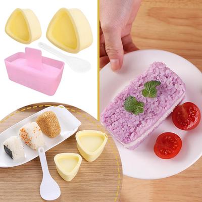 3Pcs Diy Onigiri Mold Musubi Press Maker Triangle Rice Sphere For Kids Mold Maker For Kid Lunch Bento Kitchen Tools