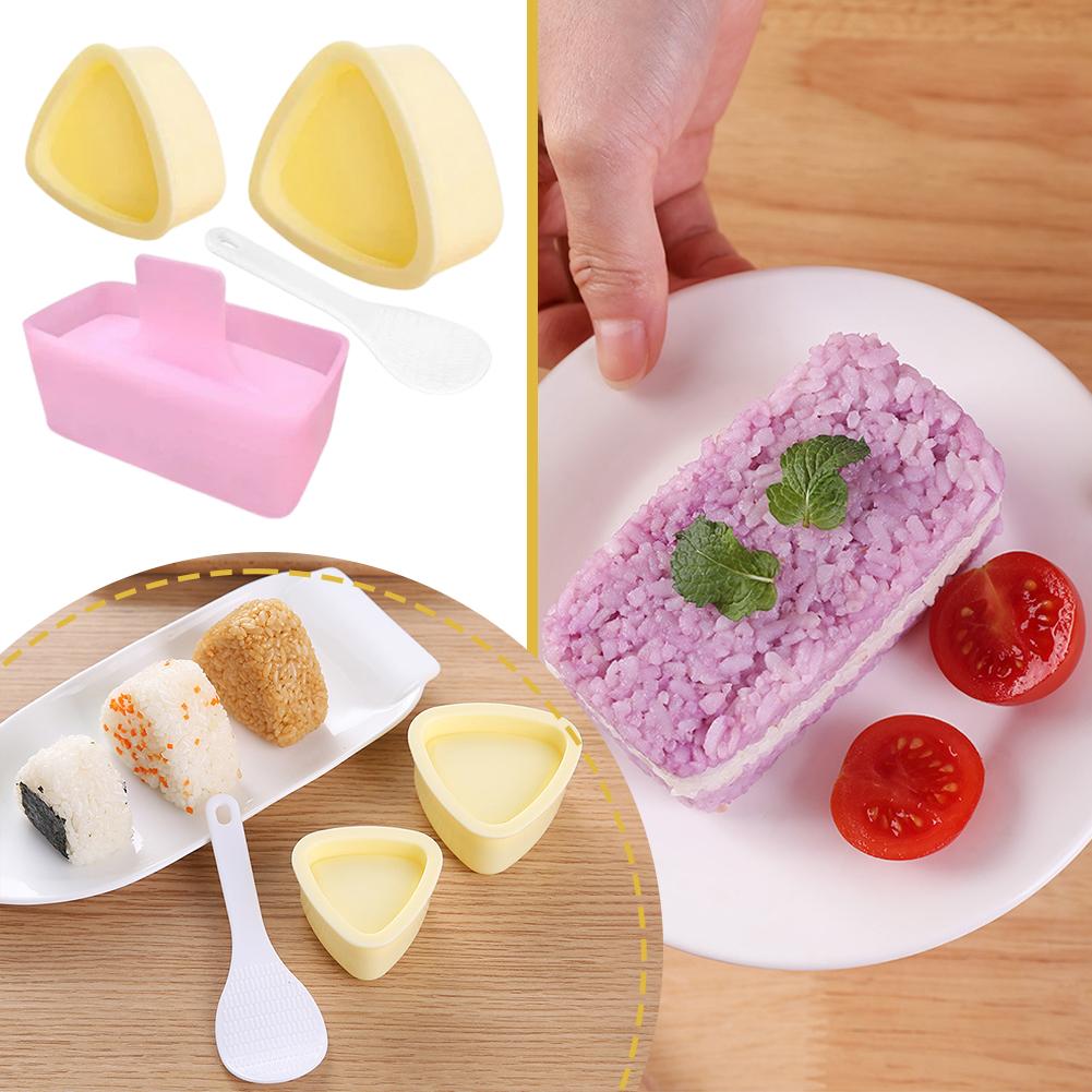 3PCS New Kitchen DIY Sushi Mold Rice Ball Food Press Sushi Maker Mold Japanese HomeBento Accessories Tools
