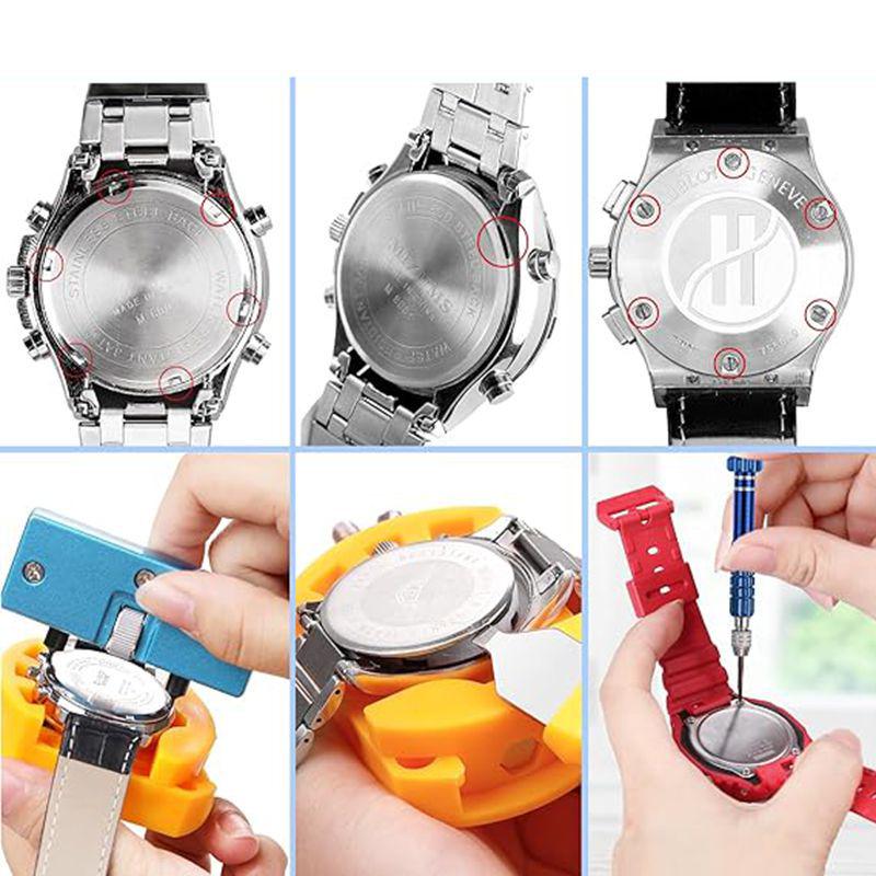 35-Piece Watch Repair Tool Set: Watch Case Opener & Battery Replacement Tools