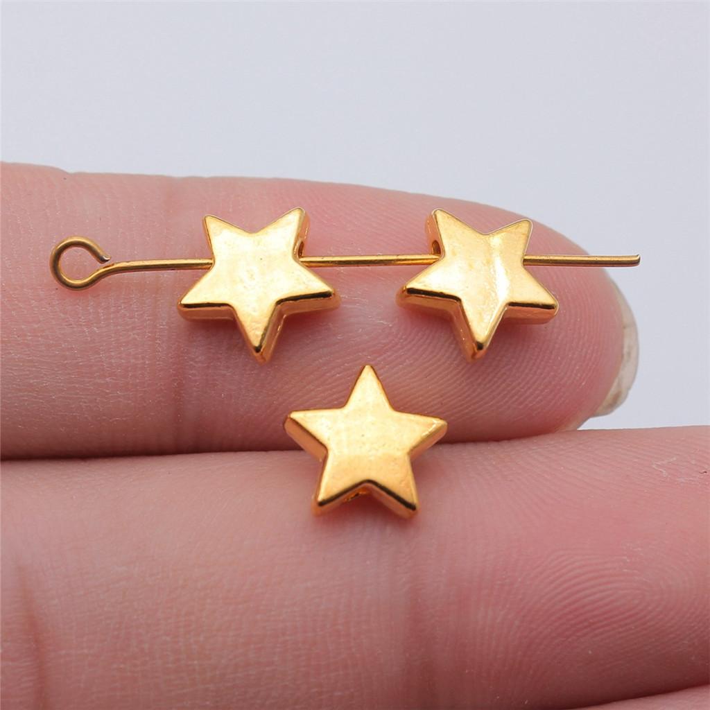 Geometric Small-Hole Spacer Beads Mini Antique Bronze Zinc Alloy Jewelry Making Fix Bead Position Style Bead Spacers