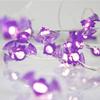 Xiaomi 1pc 20/30 LED Halloween Bat Copper Wire String Light Battery Powered Purple Bat Fairy Lamp For Home Bedroom Festival Party Decor