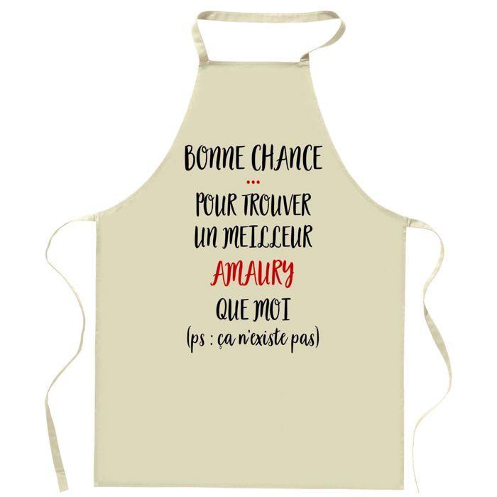 Tablier de cuisine - Amaury « Ca n'existe pas » - Impression bretonne - Coton épais résistant - Imprimé en France