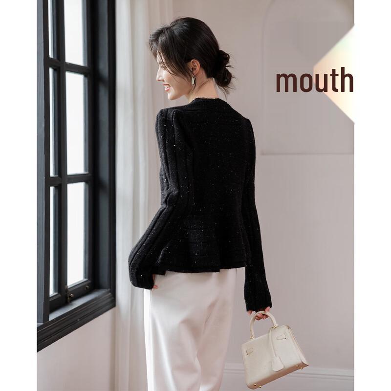 MOCANA Women's Retro V-Neck Knit Cardigan