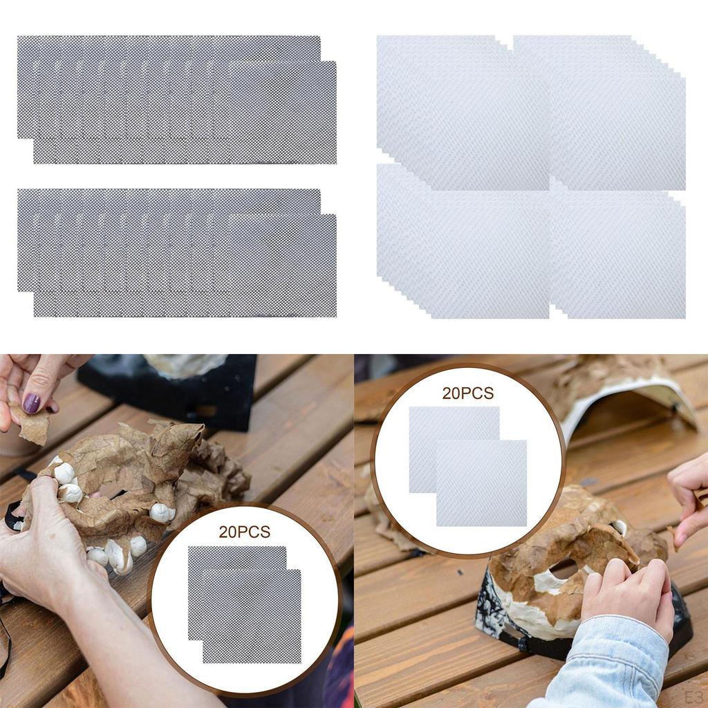 40 Pieces Fursuit Eyes Mesh Cosplay Prop Easy To Cut for Eye Sheet Masquerade