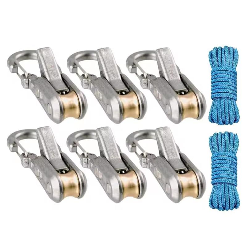 Retractable Tie Down Rope Tensioner Heavy Duty Rope Tightening Tool for Camping Boating Luggage Fastening
