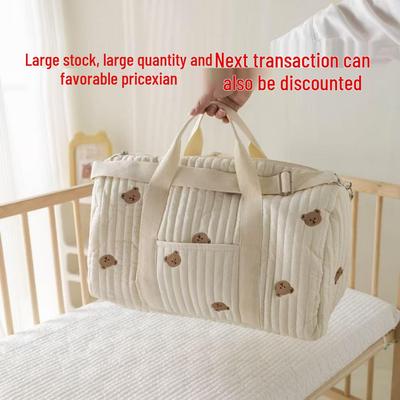 Velkokapacitní korejská lehká vyšívaná kabelka pro maminku a dítě crossbody taška Boston