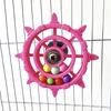 Birds Steering Wheel Engaging Birds Plaything Colorful Rotating Bead Wheel To Keep Birds Active And Happy