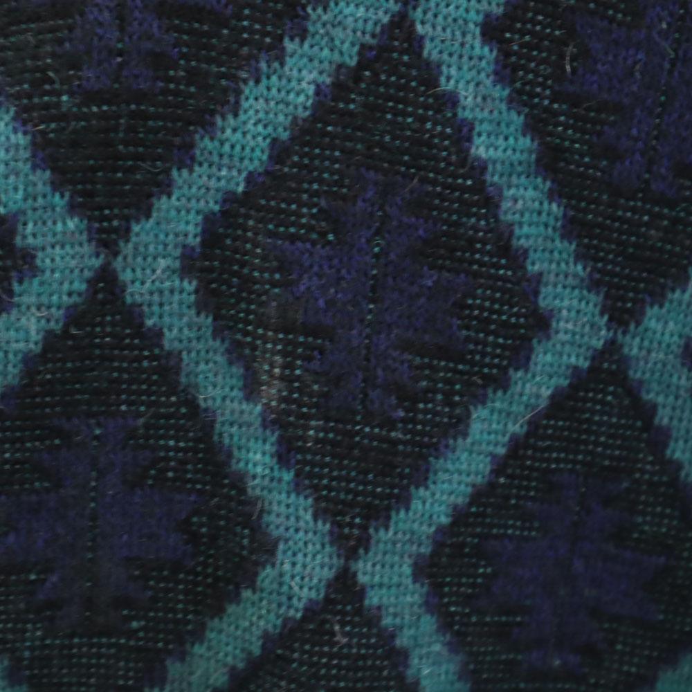 YVES SAINT LAURENT Tricots 90s Old Wool Blend Mohair Blend Argyle Pattern Long Sleeve V Neck Sweater Men's Used