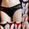 Fashionable Lacework Bowknot Panties Knickers for Men's Trendy Briefs Underwear