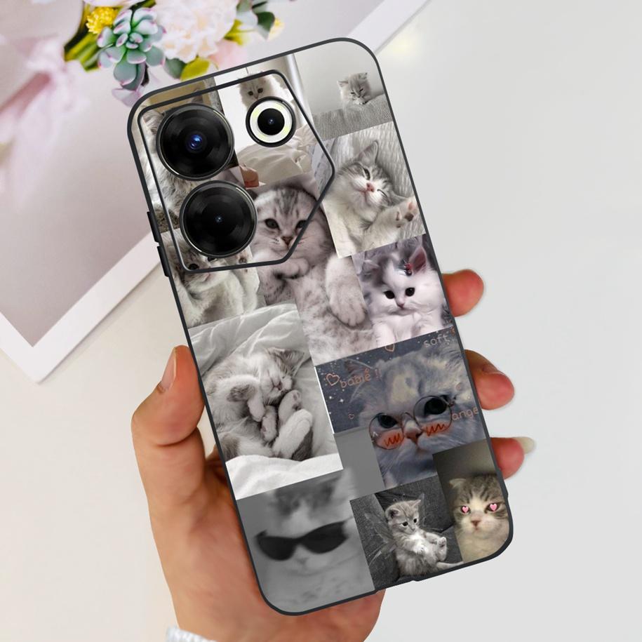 For Tecno Camon 20 Pro 5G Case Marble Cover For Tecno Camon 20 Bumper Soft Silicone Phone Cases For Camon20 Pro CK8n CK7n Fundas