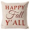 New Autumn Thanksgiving Cushion Cover Home Sofa Decoration Printed Linen Harvest Festival Cushion Cover