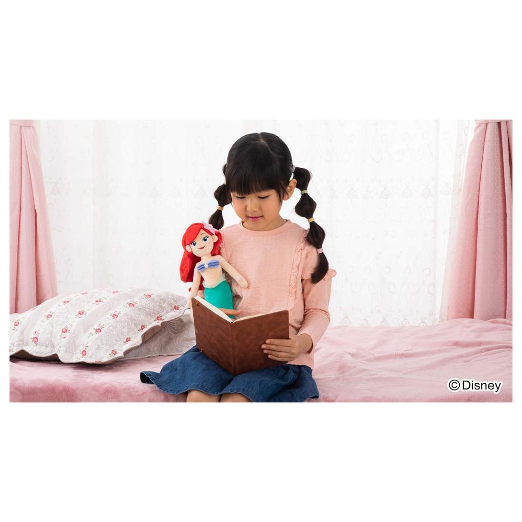 TAKARATOMY A.R.T.S Disney Character Hugtto Friends Ariel Plush Toy, Approximately 34cm Tall