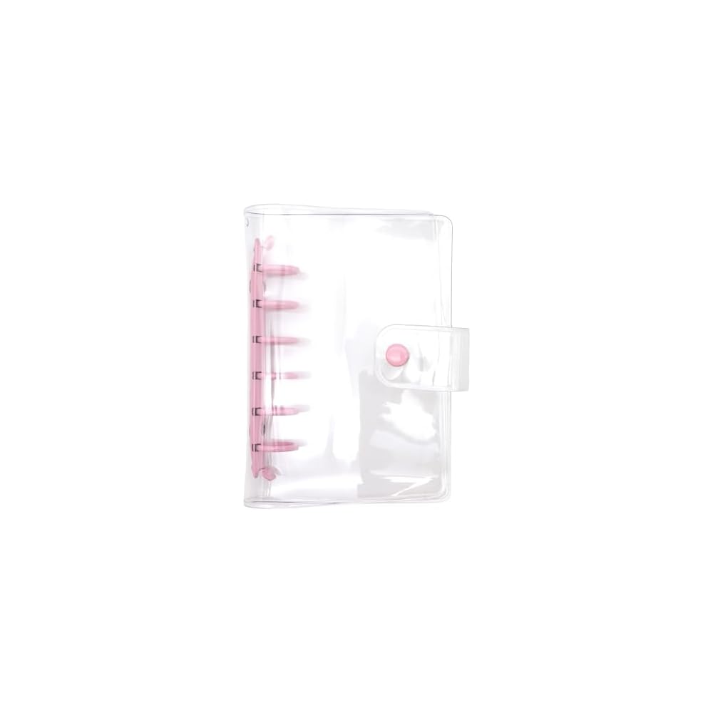 Kamio Japan Clear Seal Binder Pink 231161 - Durable, Lightweight, Compact Office Supply
