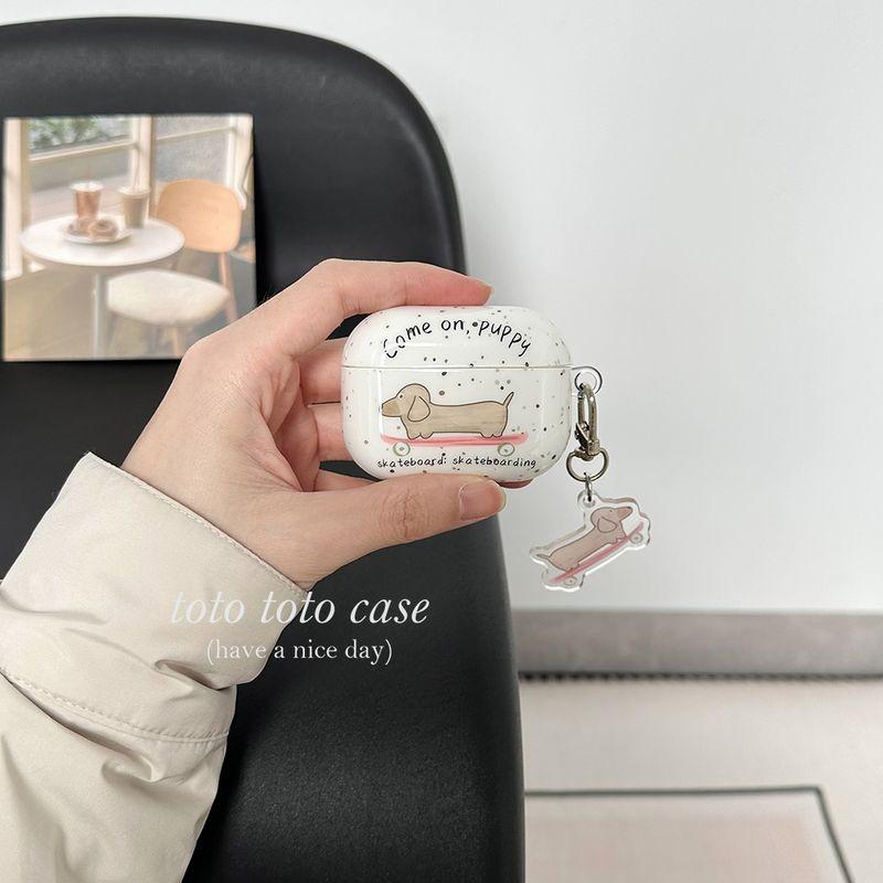 

Puppy AirPods Pro Earphone Sleeves Pendant for Apple 3 Generation Bluetooth Wireless Protective Case Airpods1/2 Generation New Cartoon Pro2 Cute Apple Airpods 3 Earphone shell + puppy pendant