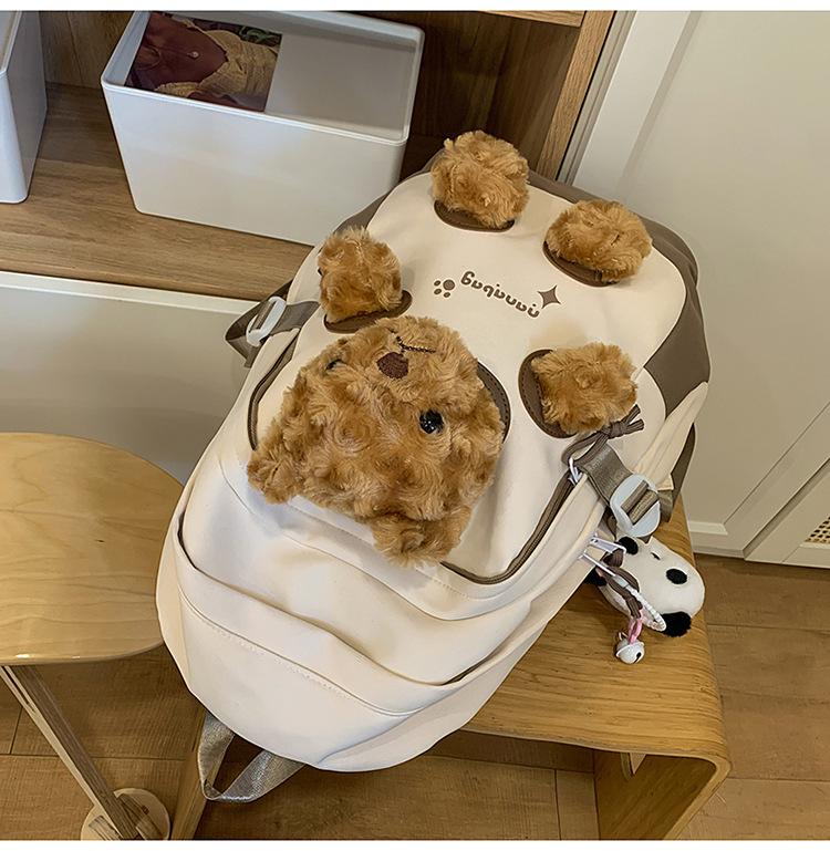 Korean-Style Cute Casual Backpack: Niche Design, Large Capacity, Fashionable Summer Schoolbag
