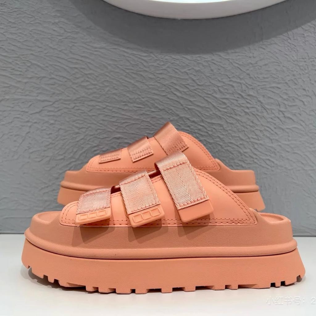 Summer Fashion Thick-soled Heightening Cool Slippers for Women's Outer Wear 2025 New Versatile One-word Slippers for Women's Casual Slippers for Women