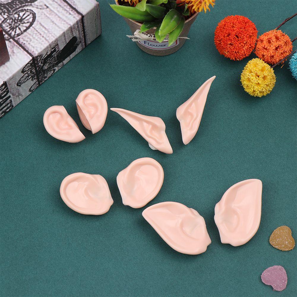 DIY Doll Artificial Ears Natural Elf Ears Tan Dark Doll Ears Blyth Doll Ears ICY Toy Ears Toy Ears