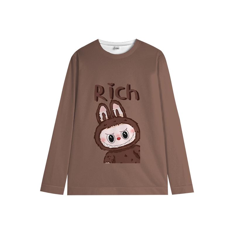 

Детская толстовка Labubu Colorful the Monsters, пуловер, мягкая, унисекс, мультяшная, для детей, мальчиков, девочек 140 оранжевый