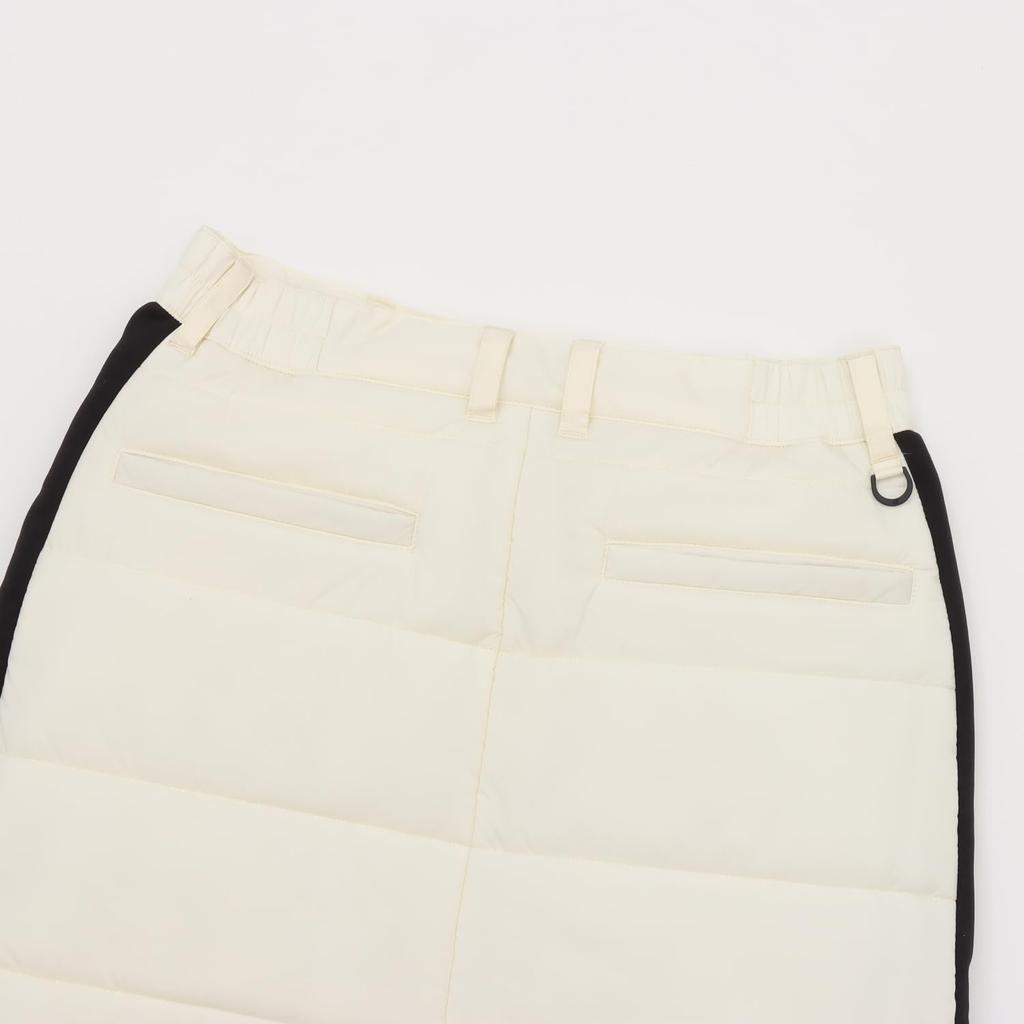 Champion Quilted and with a Golf Style Women's Skirt, Padded, Stretch, Water-Repellent, Windproof, Warm, One-Point Logo, (CW-CG205-020-M)