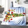 1Pc Christmas Minions Fabric Blanket Soft Throw Blanket For Home Bedroom Bed Sofa Travel Office Solid Christmas Blanket