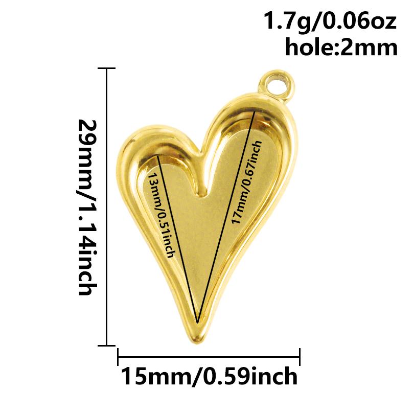6pcs/Lot High Quality Blank Tray Heart Oval Round Geometric Stainless Steel Charms For Jewelry Making Enamel Stone DIY Pendants