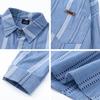 Versatile Striped Casual Shirts Men Women Loose Fit Couple Long Sleeve Plaid Blouse