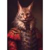 Wolf Lion Panther Rooster Cheetah Crow Deer Penguin Vintage Knight Animal Poster Canvas Painting Wall Art Picture for Room Decor