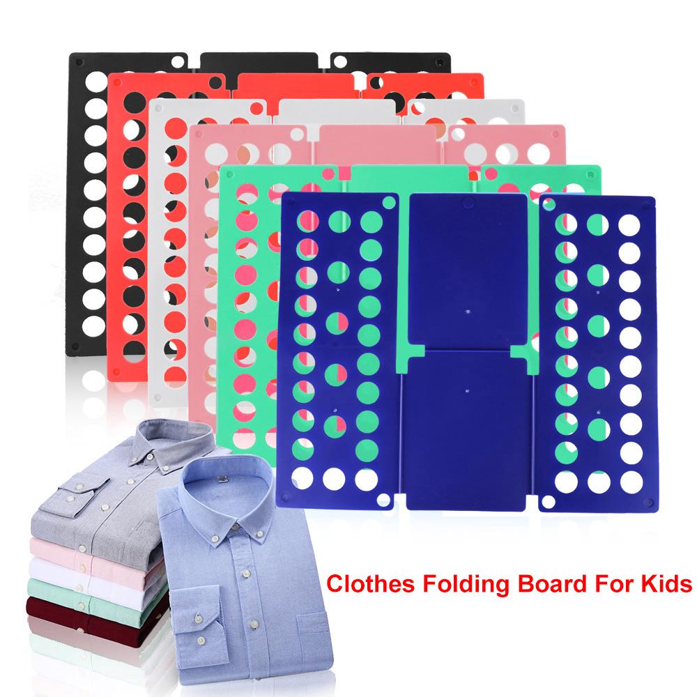 Schnelles Kleiderfaltbrett Kinder Magischer Kleiderfalter Kleiderhalter Wäscheorganisator Helfer T-Shirts Pullover Organizer Falten