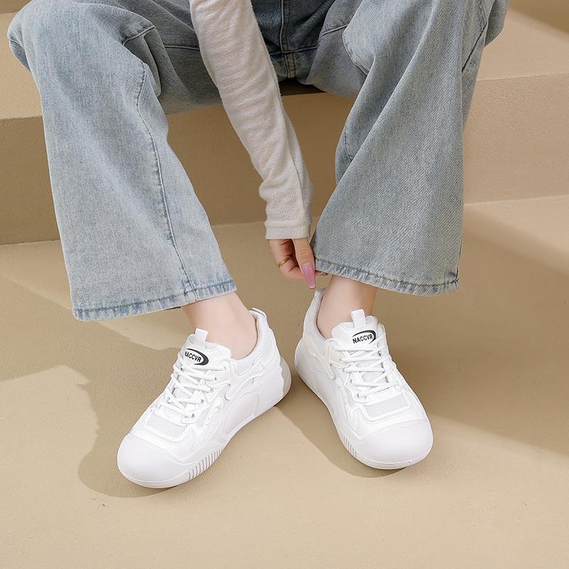 

Мода 2024 года, новые летние женские модные повседневные спортивные туфли, дышащая и удобная сетчатая повседневная спортивная обувь 40 белый