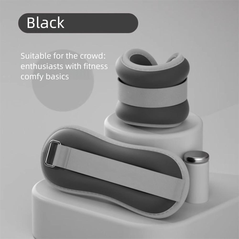 

1 пара Утяжелители для конечностей на запястья и лодыжки Вес Мешок для ударов Уличное фитнес-оборудование Домашняя тренировка 0.5kg*2 чёрный