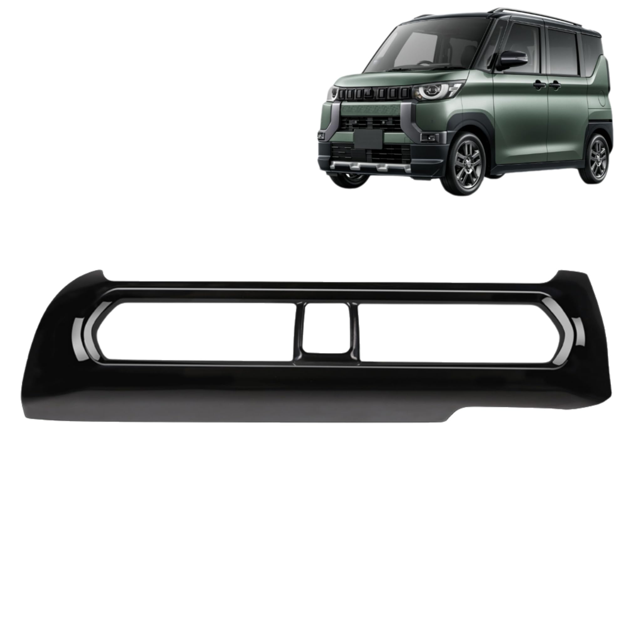 

DodoxDIY Compatible with New Delica Mini Custom Parts and Console Center Air Vent Piano 30 Series G T Interior Parts Accessories, Panel, Panel, Black,