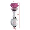 3pcs Rose Flower Glass Anal Plug Vaginal Anus Beads Butt Plug Adult Dildo for Anal Massage Masturbation Sex Toy for Men Women