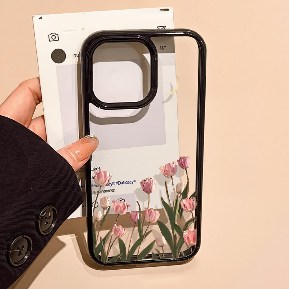 Acrylic Phone Case for iPhone 11 12 13 14 Pro 12 14 16 Pro Max for Samsung A16 A36 A56 S24 FE High-quality Painted Anti-fall Mobile Phone Case