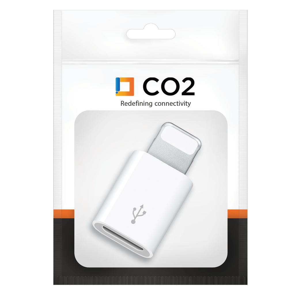 Co2 Adapter Przejściówka Micro Usb Do Lightning Iphone 11 12 13 14 Plus Pro Max