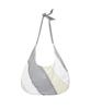 SALTY PEBBLE Cotton Panel Hobo Bag [Grey]
