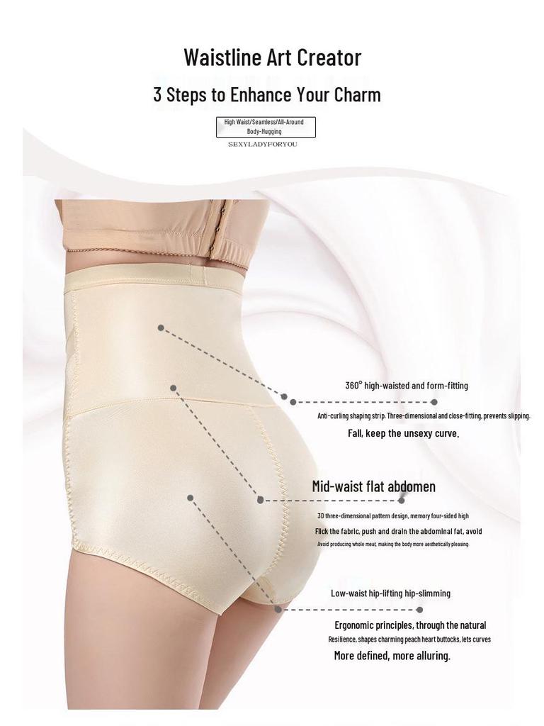 Pantaloni modelatori de corp cu talie înaltă pentru slăbit postpartum și ridicarea șoldurilor