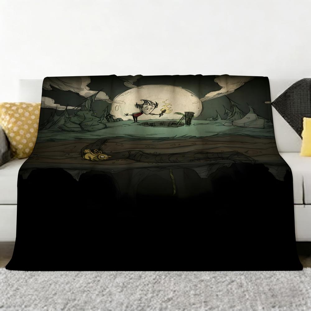 Spiel D-Dont S-Starve Wurf Weiche Gemütliche Flanell-Kuscheldecke für Sofa Schlafzimmer und Mehr