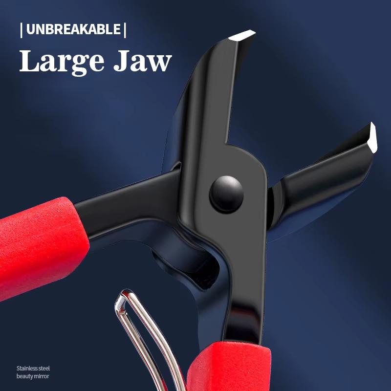 Large Jaw Nail Clipper 8mm Openning Thick Hard Special Nail Cutter Stainless Steel Toe Cutter Trimmer Anti-Splash Manicure Tools