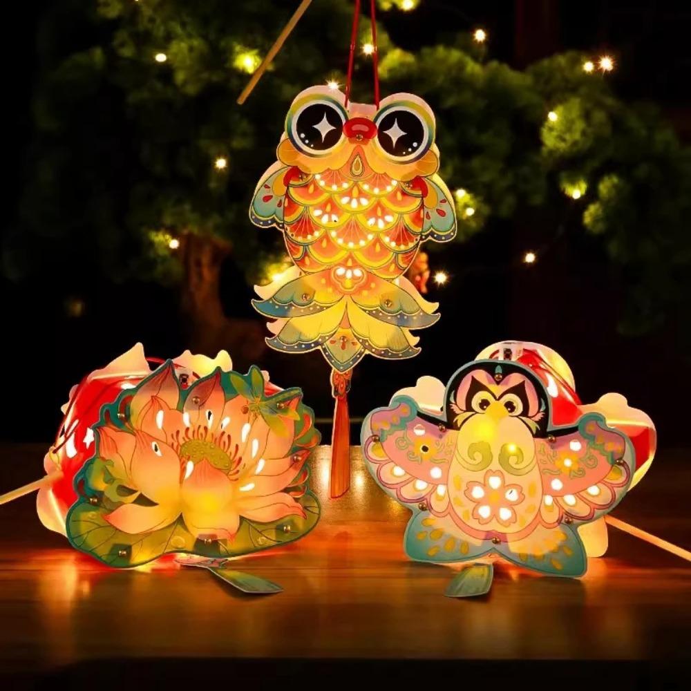 Paper Children's Hand-held Lanterns Portable Chinese Style Lantern  Children Gift