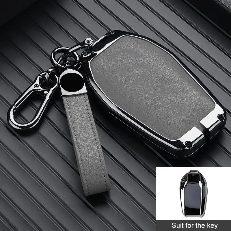 Zinc Alloy for BMW G30 G12 G11 G32 G31 5 7 Series I8 I15 G01 X3 X4 G02 G05 X5 G07 X7 LED Display Smart Remote Car Key Case Cover