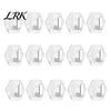 No Drill Wall Hooks Acrylic Adhesive Hooks, Hexagonal Wave Shape, Drilling Easy Dorm Room Installation Hook, Modern Style Clear for Bathroom