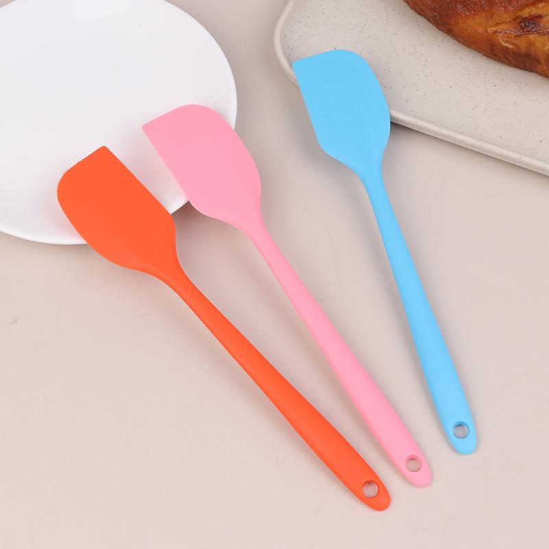2Pcs Silicone Spatula Set Cake Butter Cream Spatula Kitchen Baking Mixing Tool Non Stick Scraper Chocolate Spreader Smoother
